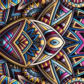 Ethnic colorful ornament 10