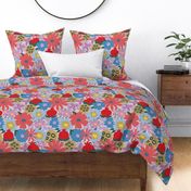 Large Joy Inducing Abstract Florals, colourful