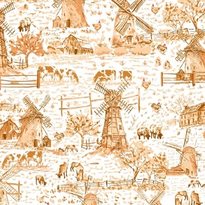 Country SIde-Brown-Medium Scale