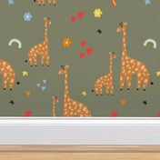 giraffe animals pat-06