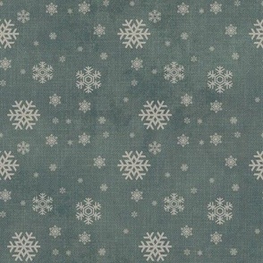 Small Snowflake Fabric, Wallpaper and Home Decor
