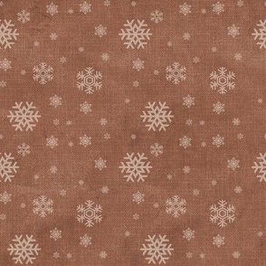 Tiny snowflake Christmas snowflake holiday snow winter snowing warm brown
