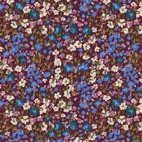 Luaral Ditsy Floral Mulberry SMALL