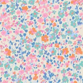 Luaral Ditsy Floral Summer Pastel MEDIUM 