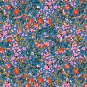 Luaral Ditsy Floral Preppy Blue SMALL