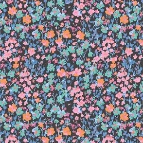 Luaral Ditsy Floral Spring mix Gray SMALL