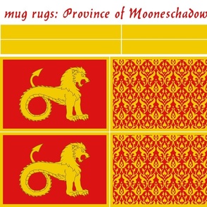 mug rugs: Province of Mooneschadowe (SCA)