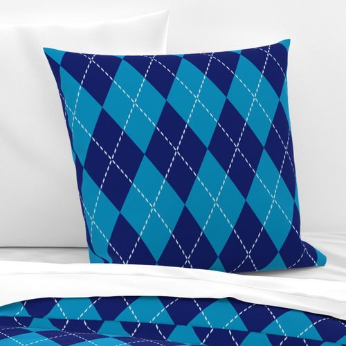 Classic Argyle Magallanic Blue Large 6in