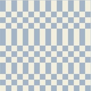 Baby Blue Retro Checkerboard