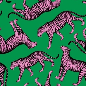 Tigers (Green and Pink)