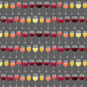 Wine in Line (Gray) 