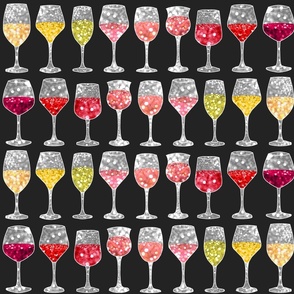 Sparkling Wine in Line (Black large scale)