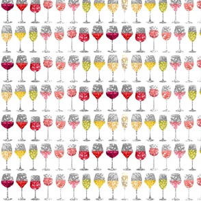 Sparkling Wine in Line (White)