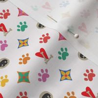 Mini Louis Luxe Pup Fashion - white and brights
