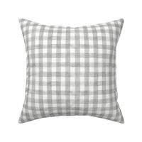 Coventry Gray Watercolor Gingham - Small Scale - Buffalo Plaid Checkers Historical Grey