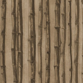 ZEN BAMBOO - SEPIA, LARGE SCALE
