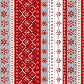 Nordic Snowflake  (medium)  //  Christmas   //  Winter