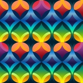 Neon color geometric pattern