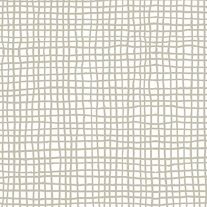 418 - Small mini scale classic hand drawn irregular wonky monochromatic plaid/checkers pattern in soft silver gray and white - nursery, wallpaper, light and airy unisex  home, decor, cool, neutral duvet, cover, classic table, linen, children and baby appa