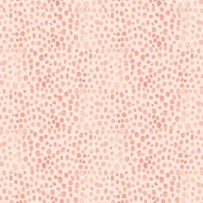 hand painted pink dots