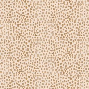 hand painted beige dots