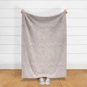 Jumbo - Francesca Victorian Florals - Silhouette - Blush Pink Grey