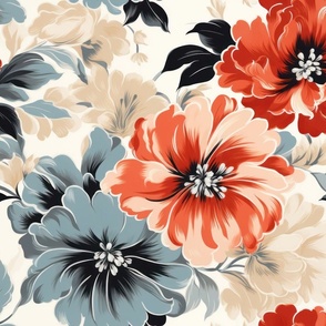 Floral design in trendy color-13