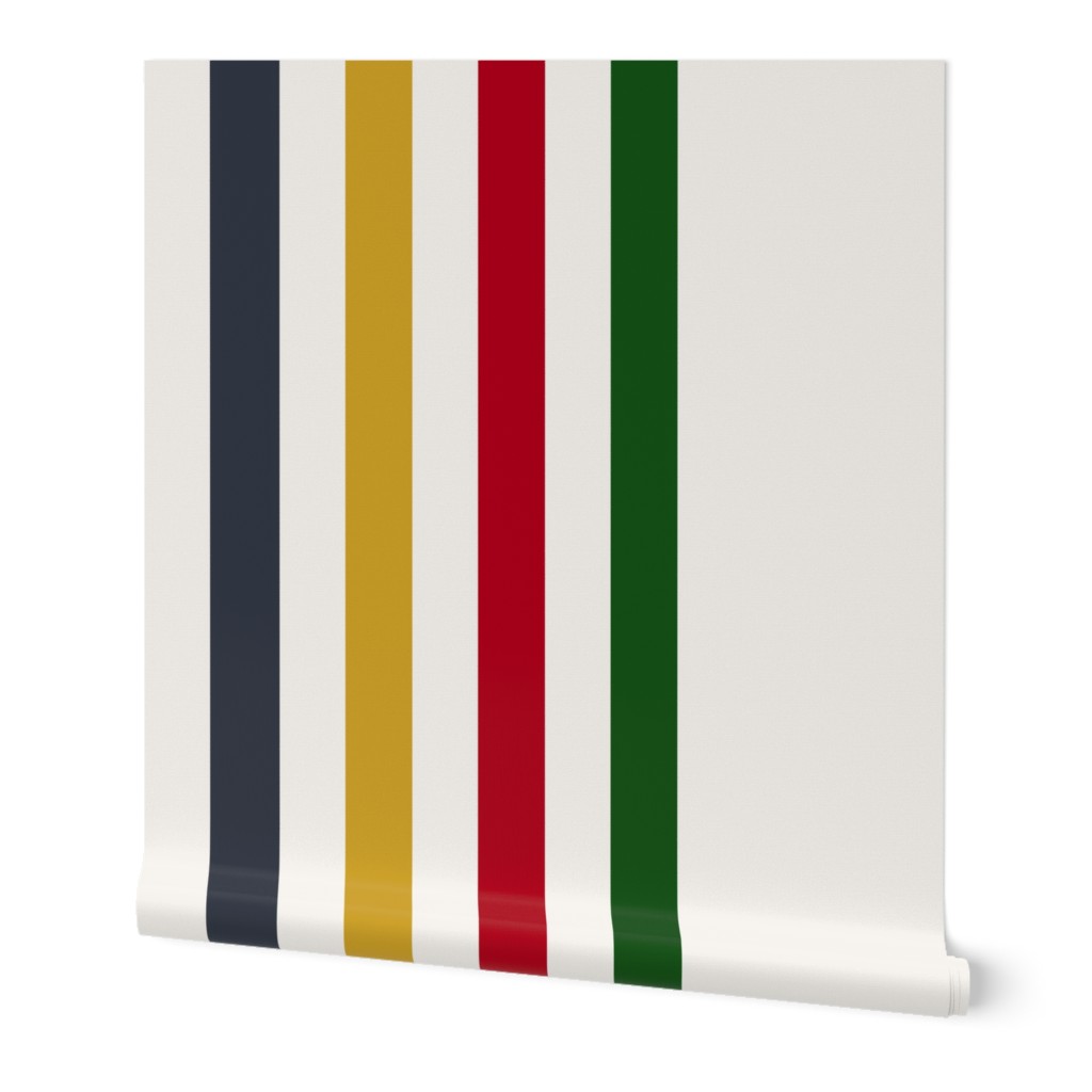 camp blanket, 3/8-inch stripes lengthwise