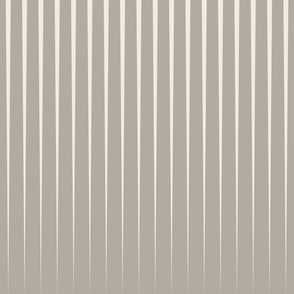 optical stripes - cloudy silver taupe_ creamy white - simple long geometric