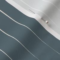 optical stripes - creamy white_ marble blue - simple long geometric