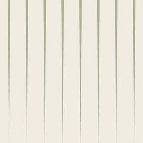 optical stripes - creamy white_ light sage green 02 - simple long geometric