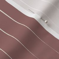 optical stripes - creamy white_ copper rose pink - simple long geometric