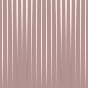optical stripes - creamy white_ dusty rose pink - simple long geometric