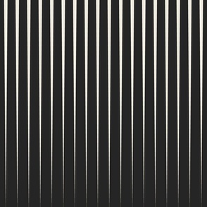 optical stripes - creamy white_ raisin black - simple long geometric