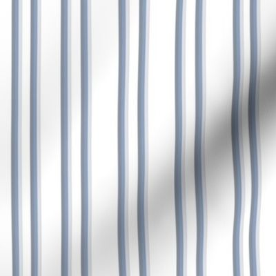 Blue and White Ticking Stripe
