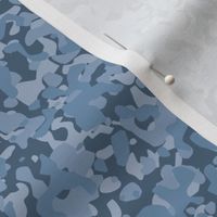 Small Camouflage dusty blue denim