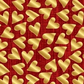 gold heart random red (medium)