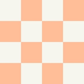 Peach fuzz checkerboard 4x4