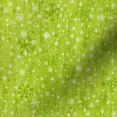 Snowflakes Swirl-PALE-GREEN-8inch