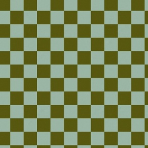 Checkerboard Geometry: Textured Harmonizing sage and green Squares