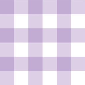 lavender buffalo check,  gingham, plaid, large scale 3" squares