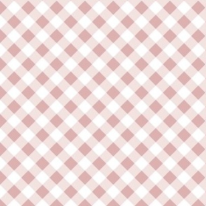 (M) diagonal gingham in pink and white medium scale