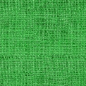 Faux Burlap hessian woven solid in kelly green faux woven texture