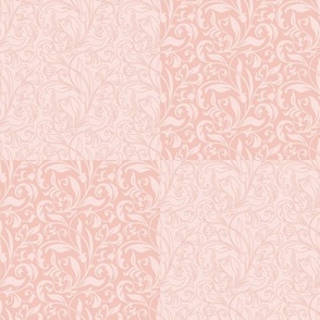 FLORAL PATCHWORK - JUNE GARDEN COLLECTION (CORAL)