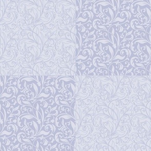 FLORAL PATCHWORK - JUNE GARDEN COLLECTION (PERIWINKLE)