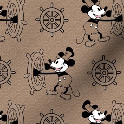 Bigger Scale Steamboat Willie in Tan