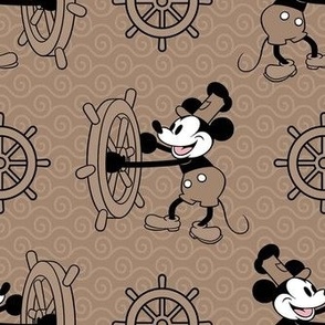 Bigger Scale Steamboat Willie in Tan