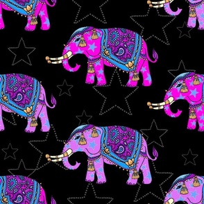 Elephant star party neon brights, large