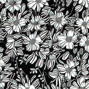 Cute daisies floral pattern
