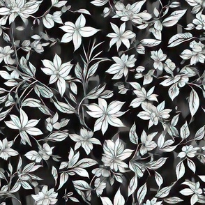 Small monochrome daisies flowers